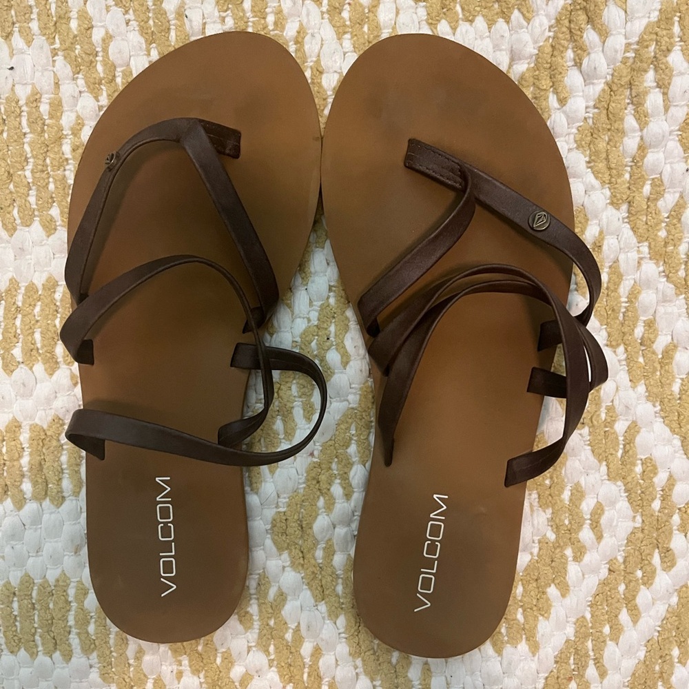 Women’s VOLCOM Brown Leather Sandals